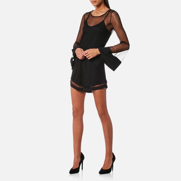 MINKPINK Women's Barroco Spotty Mesh Playsuit - Picture 2 of 9